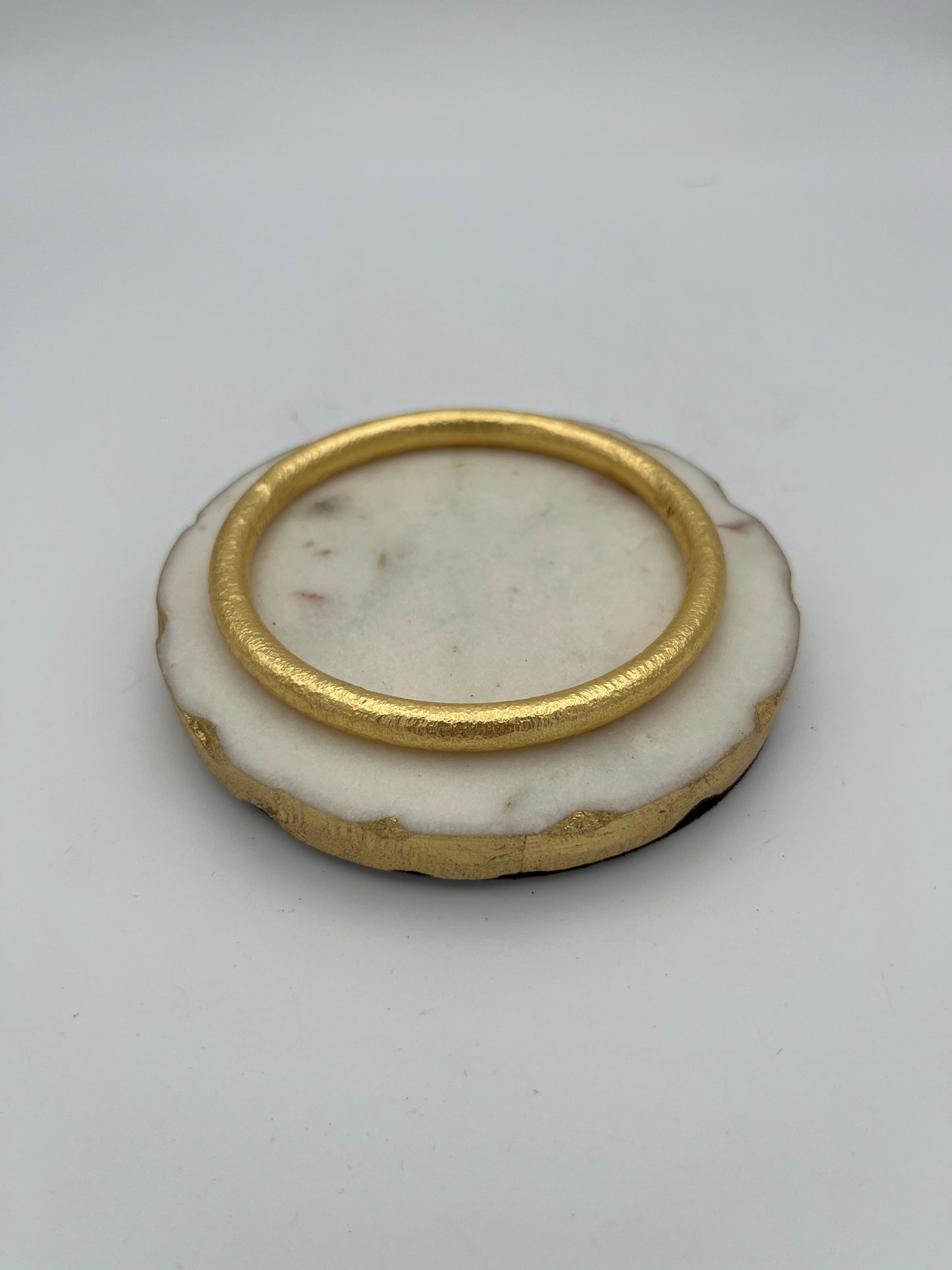 Daphne Matte Gold Bangle Bracelet