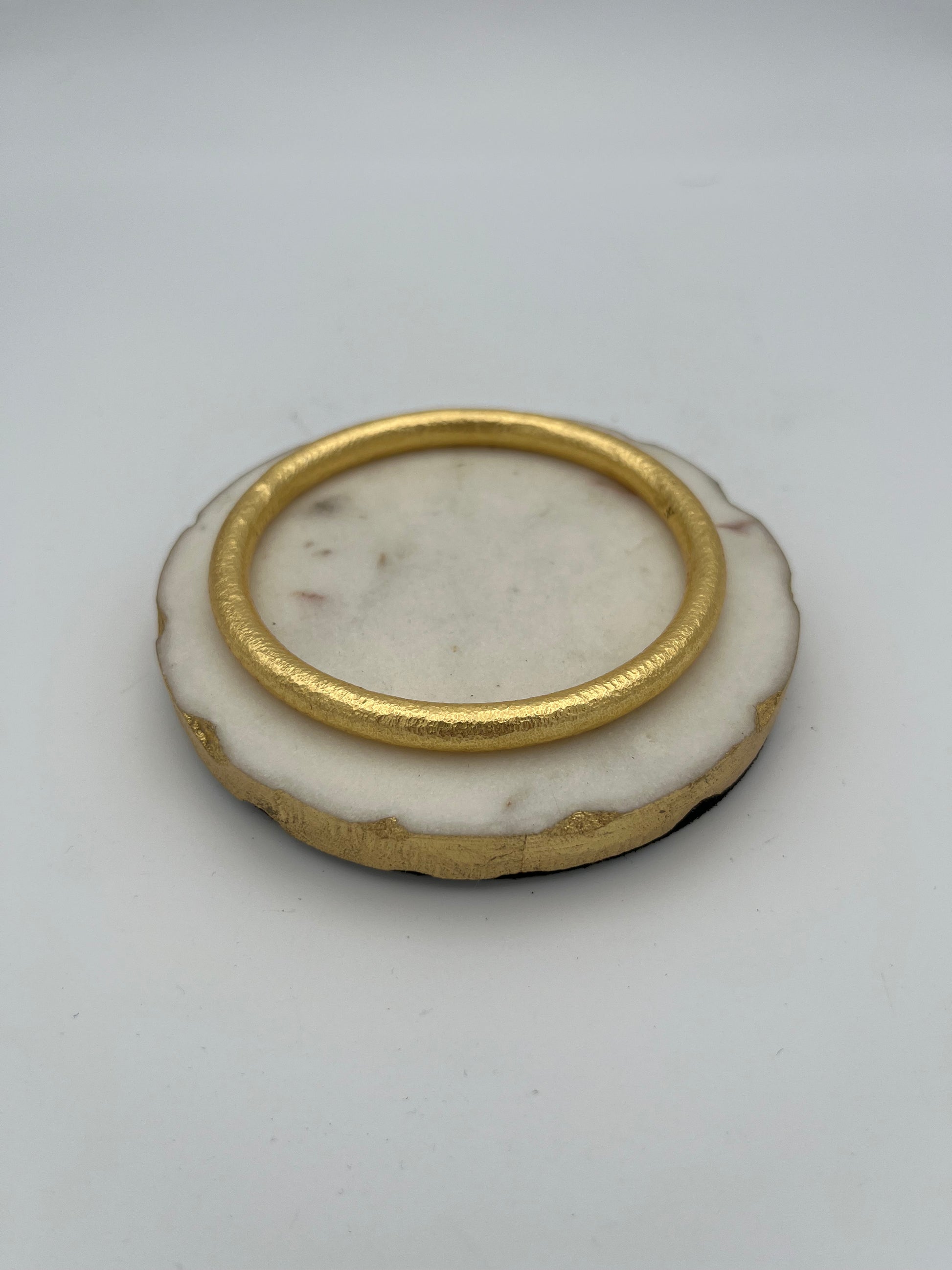 Daphne Matte Gold Bangle Bracelet