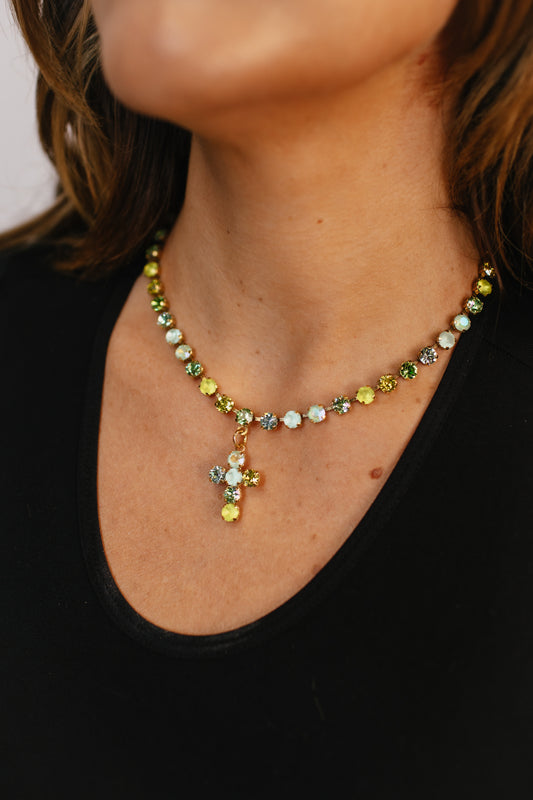 Baby Donatella Necklace in Mint Mix  - FINAL SALE