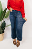 Risen Retro Stitch Crop Jeans - Reg & Curvy