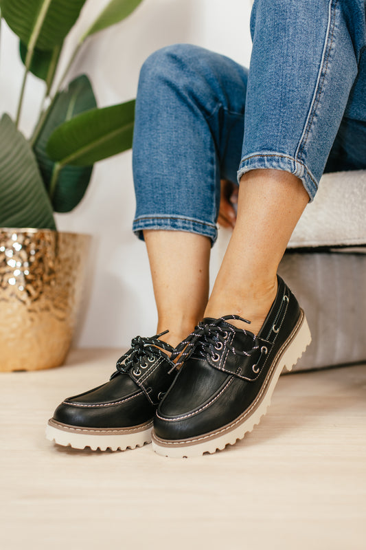 Corky's Black Dockside Shoes