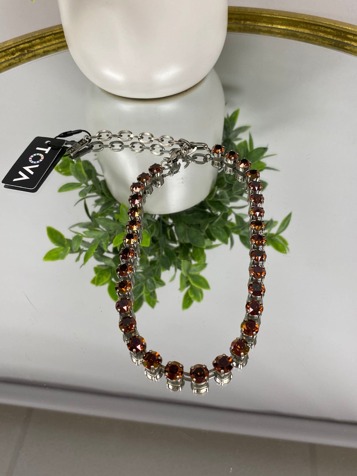 Tova Oakland Necklace in Antique Silver Chocolate - FINAL SALE