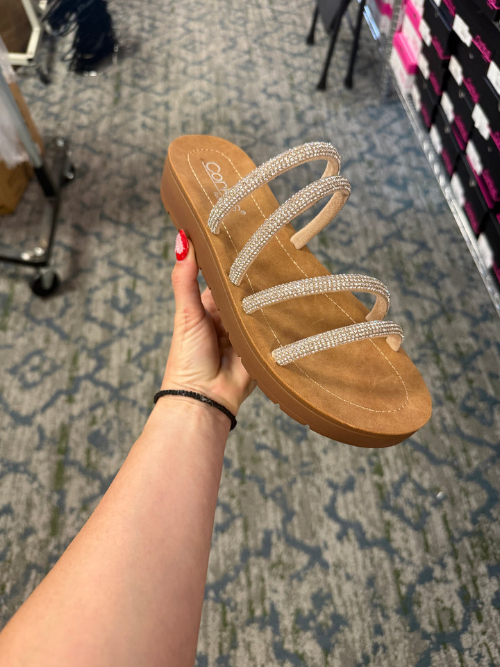 Corky's Rhinestone Striptease Sandals