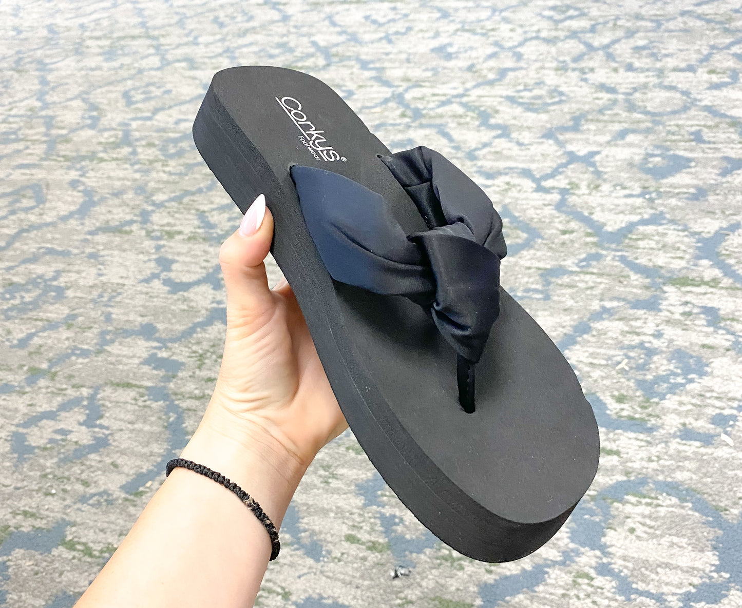 Corky's Black You Go Girl Sandals