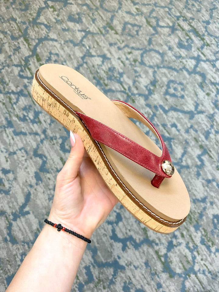Corky's Red Off The Deep End Sandals
