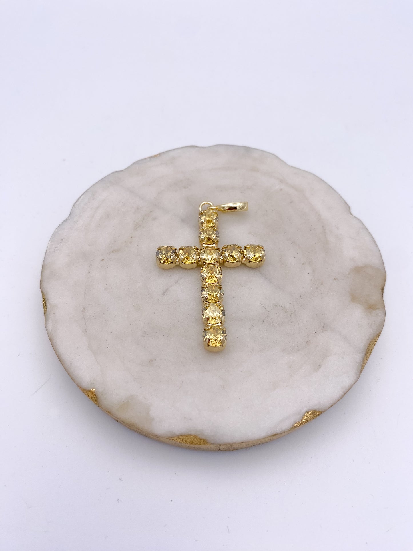Cross Charm in Radiant Yellow