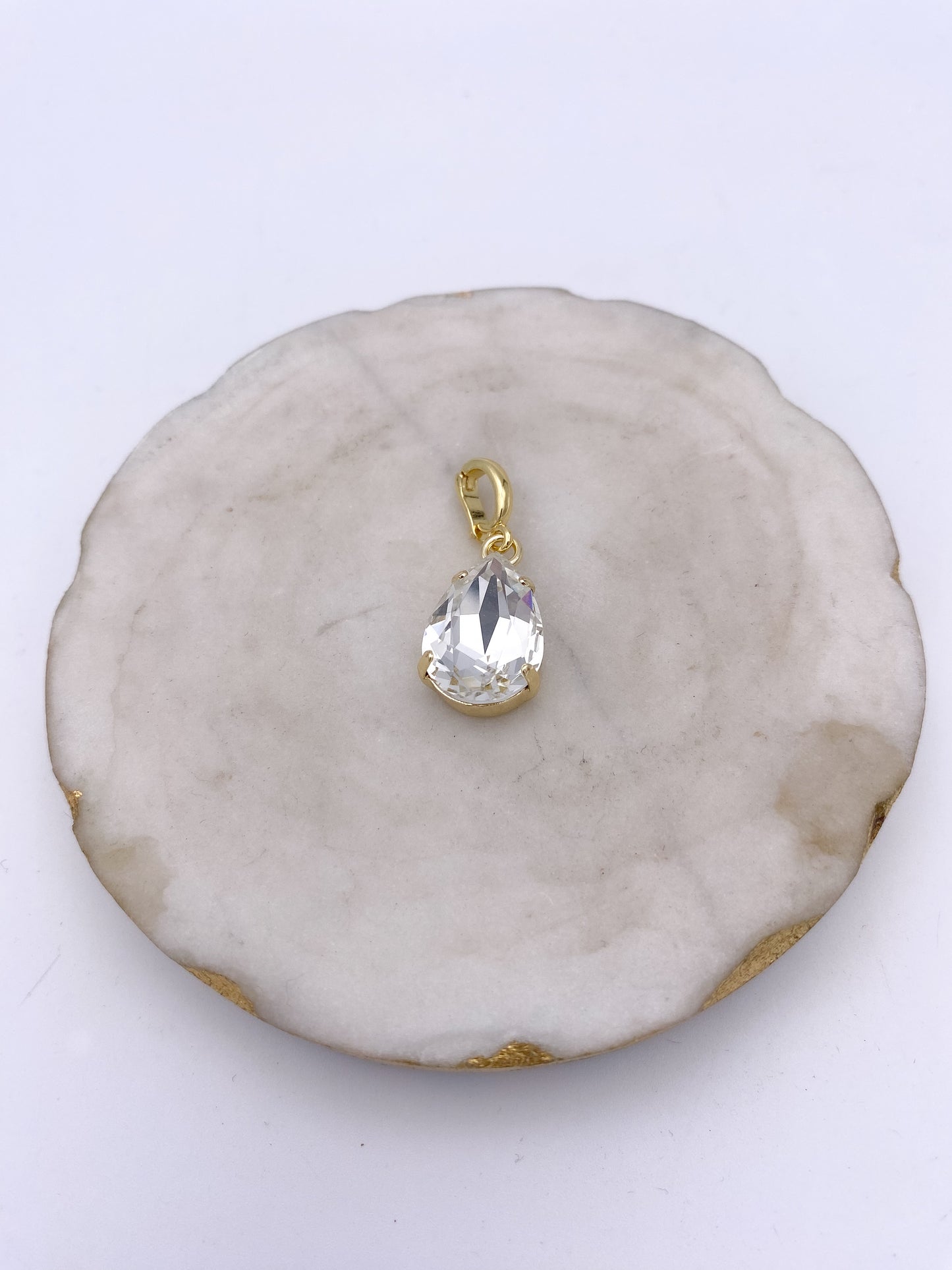 Teardrop Charm in Clear