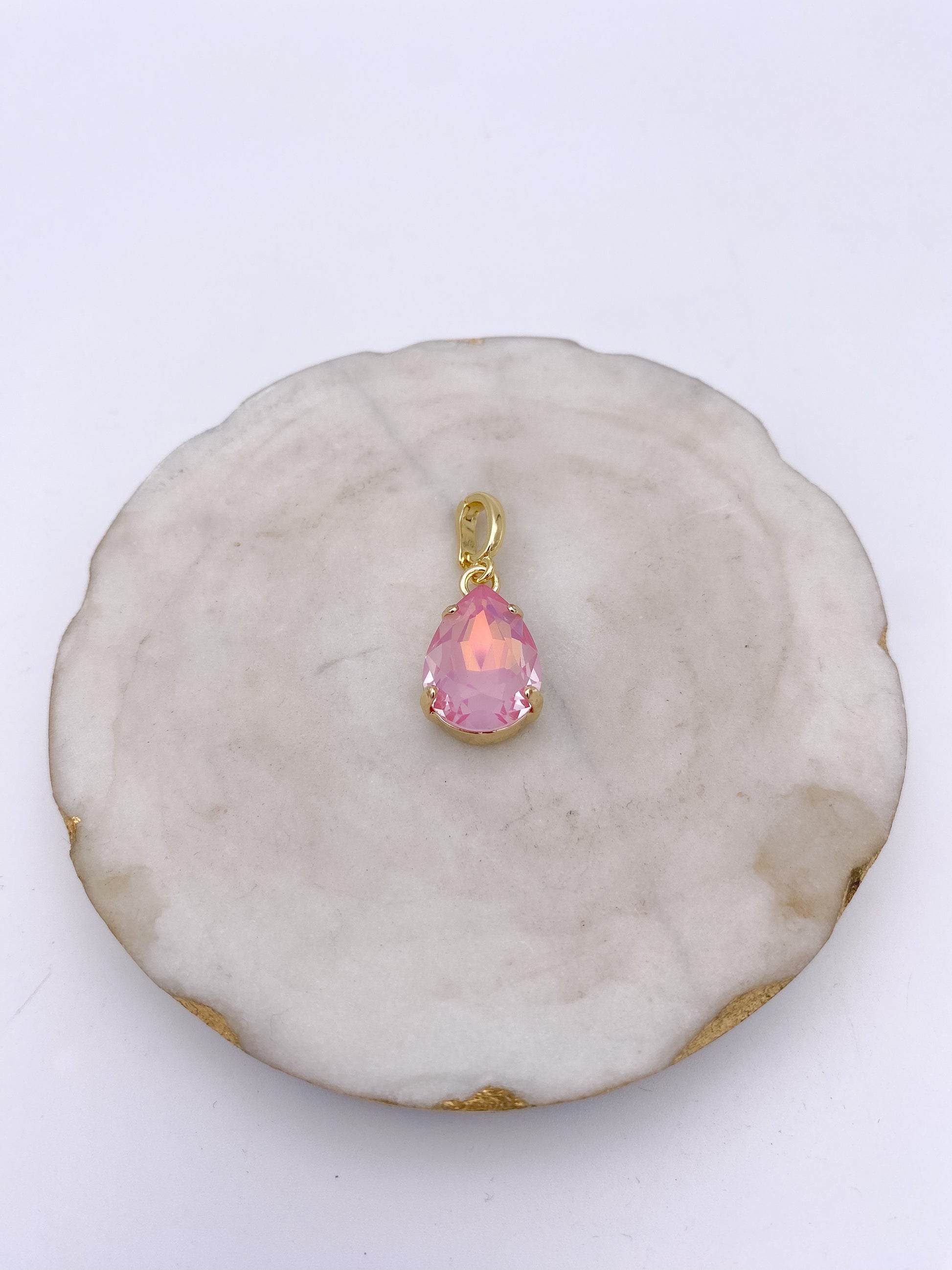 Teardrop Charm in Cotton Candy