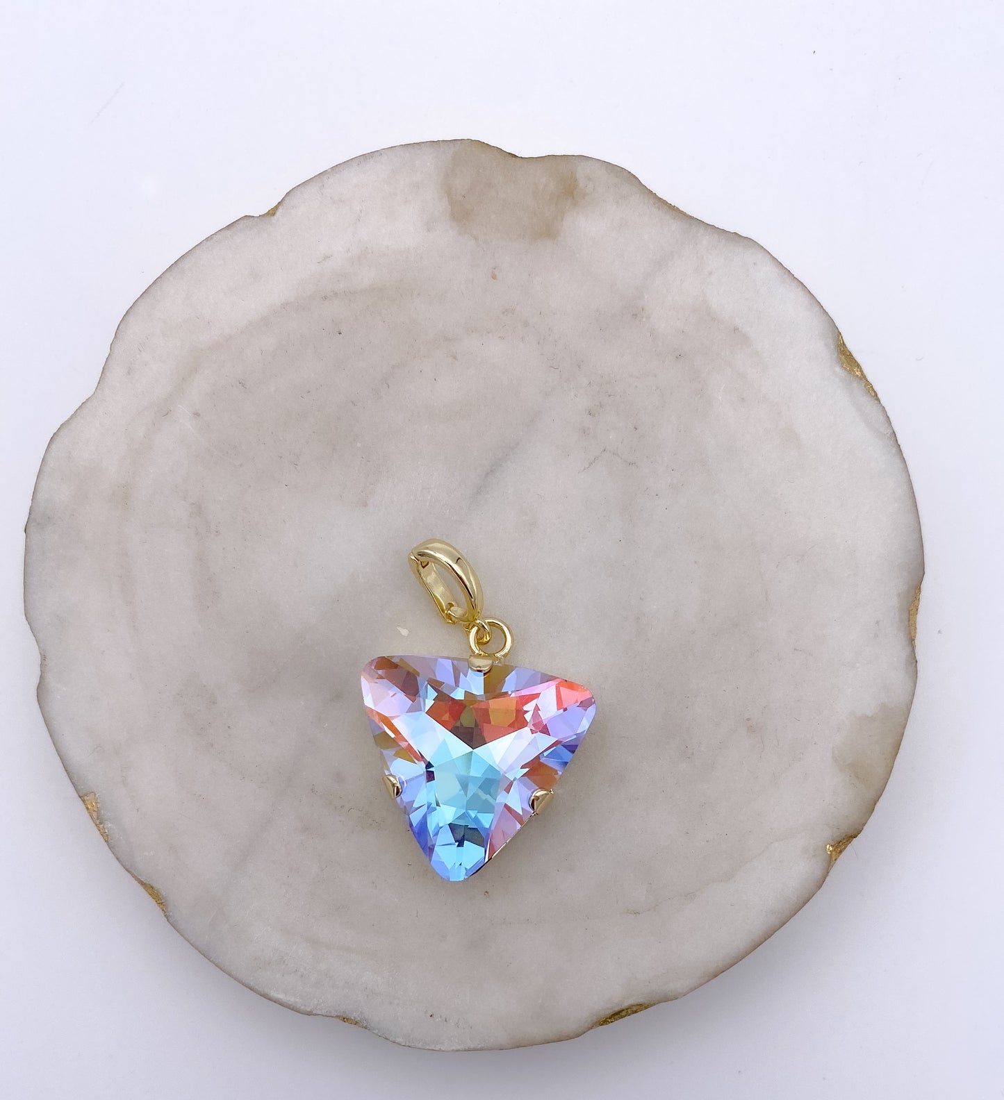 Triangle Charm in Blue Waves
