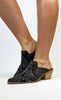 Corkys Black Washed Denim Tex Mex Boots