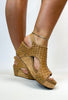 Corkys Caramel Woven Carley Sandals - FINAL SALE