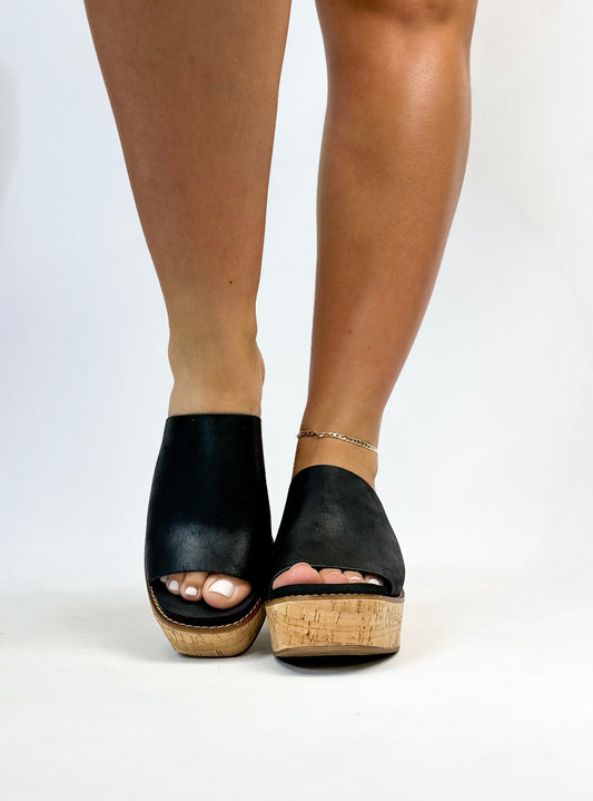 Corkys Black Oil PU Mugshot Sandals - FINAL SALE