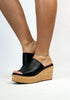 Corkys Black Oil PU Mugshot Sandals - FINAL SALE