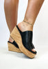 Corkys Black Oil PU Mugshot Sandals - FINAL SALE