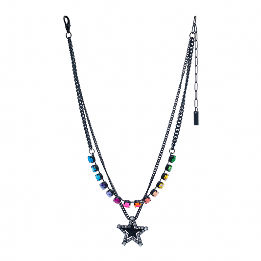 Tova Layered Star Necklace in Candy Crush