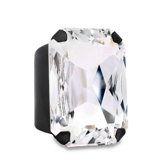 Tova Mini Soleil Ring in Gunmetal Clear