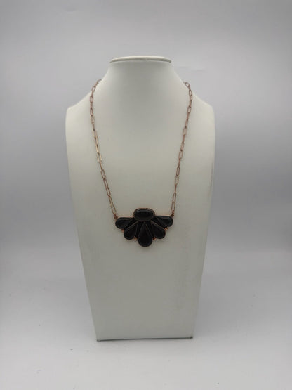 Boho Sol: Cowgirl At Heart Necklace In Black