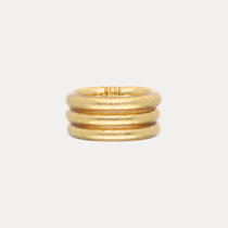 Aura All Weather Rings set of 3, product view of all three bands