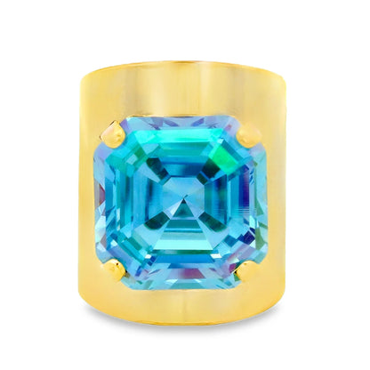 Tova Nikki Ring In Ice Blue Glimmer
