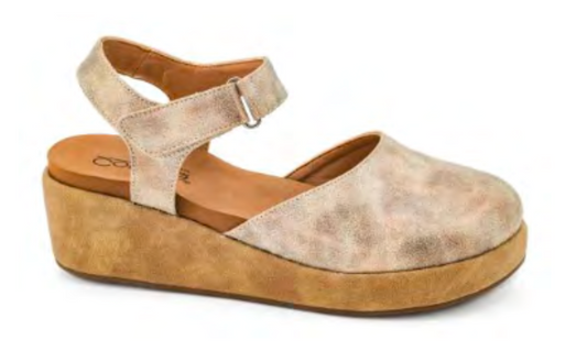 Presale: Corky's Rose Gold Metallic All In Wedges