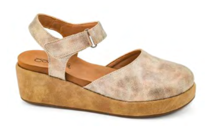 Presale: Corky's Rose Gold Metallic All In Wedges