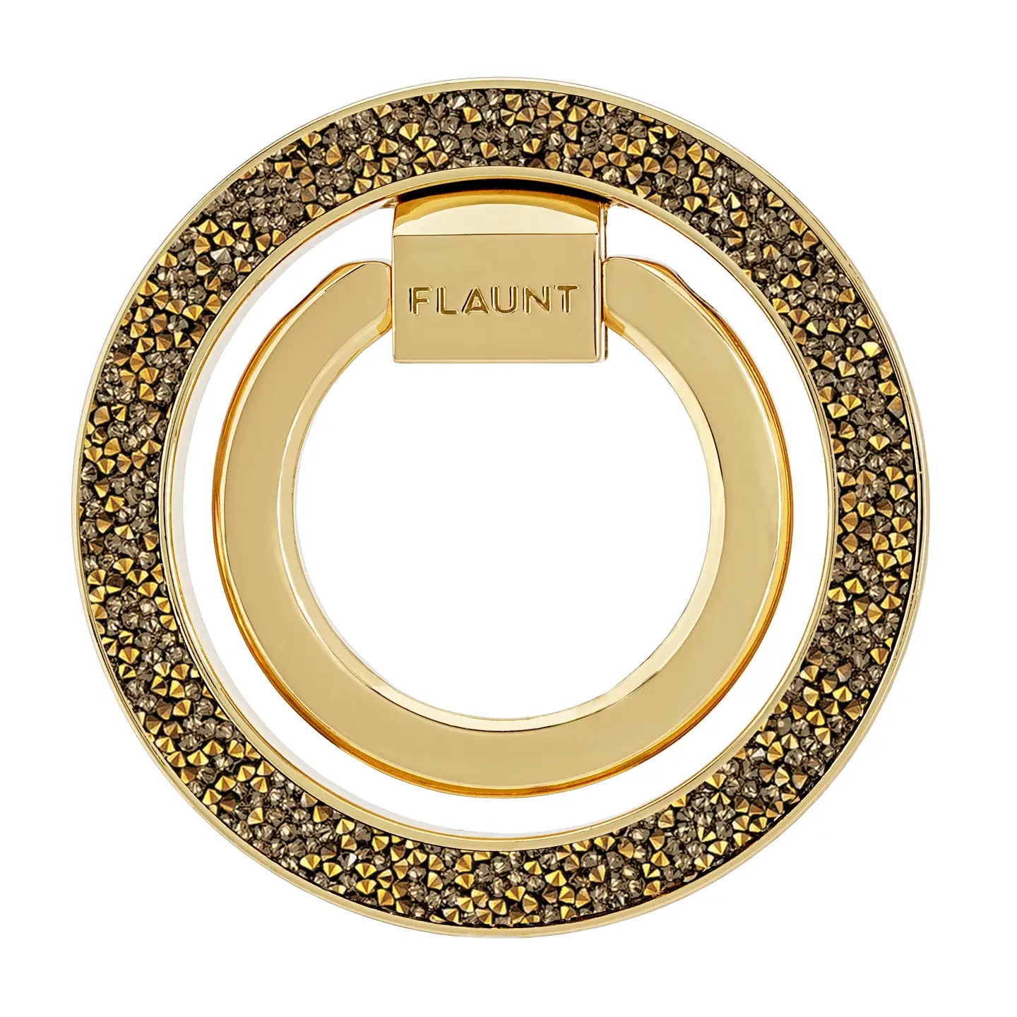 Gold Crystal Elegance Premium Magsafe Phone Ring Stand