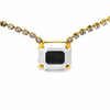 Tova Rhys Rectangle Necklace in Chrome - FINAL SALE