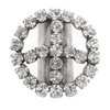 Tova Peace or Bust Ring in Antique Silver Clear