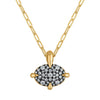 Oval Spike Short Necklace