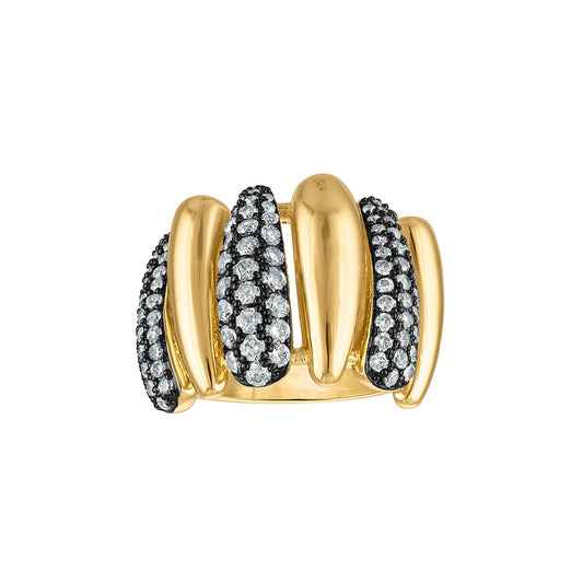 Spike Pave Ring