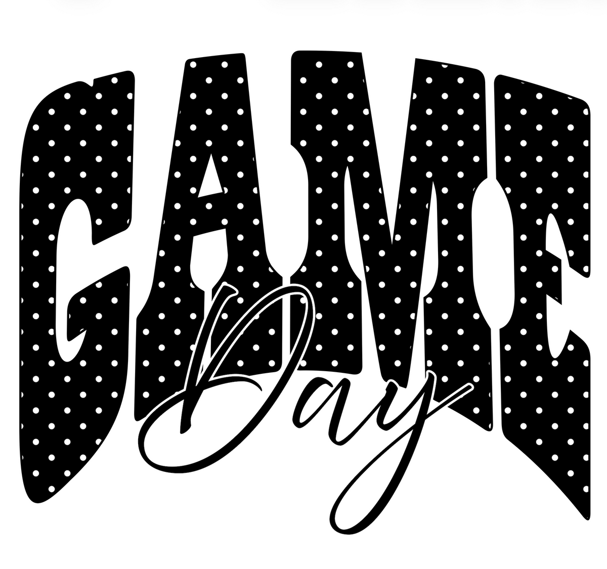 Dotted Gameday Graphic Tee - FINAL SALE