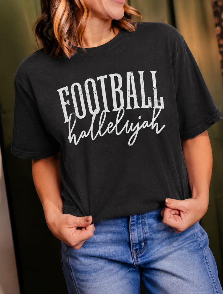 Football Hallelujah Graphic Tee - FINAL SALE