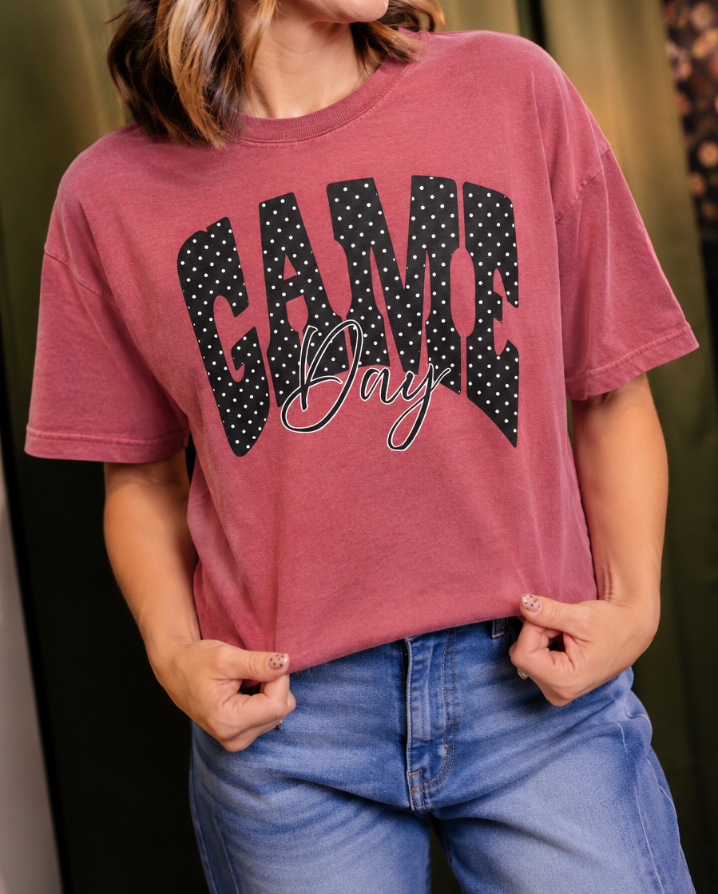 Dotted Gameday Graphic Tee - FINAL SALE