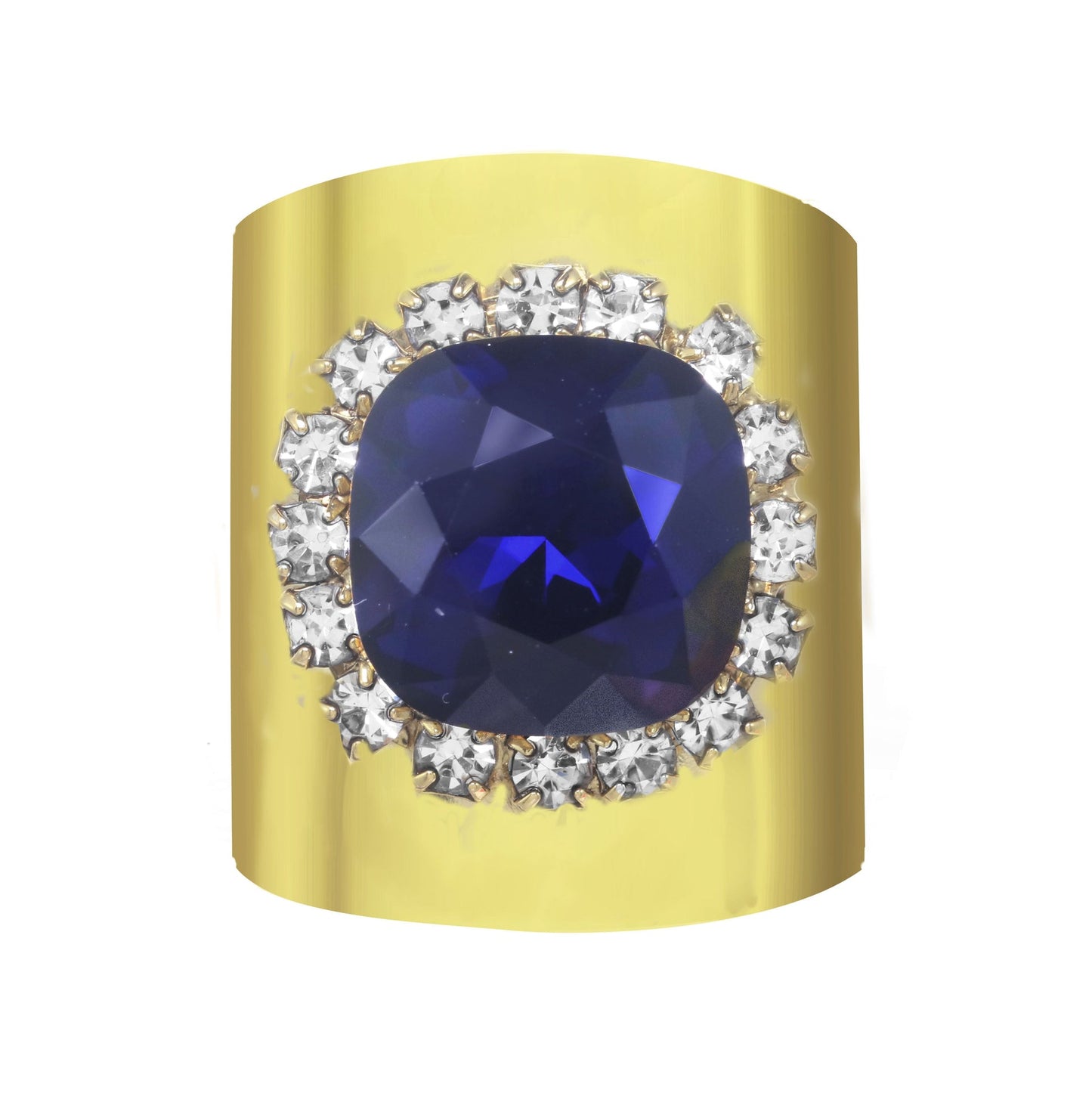 Tova Sydney Square Ring in Royal Blue