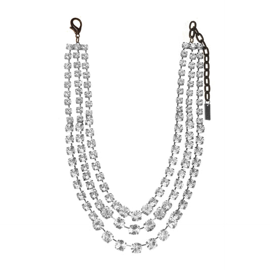 Tova Cinthia Necklace in Gunmetal Clear - FINAL SALE