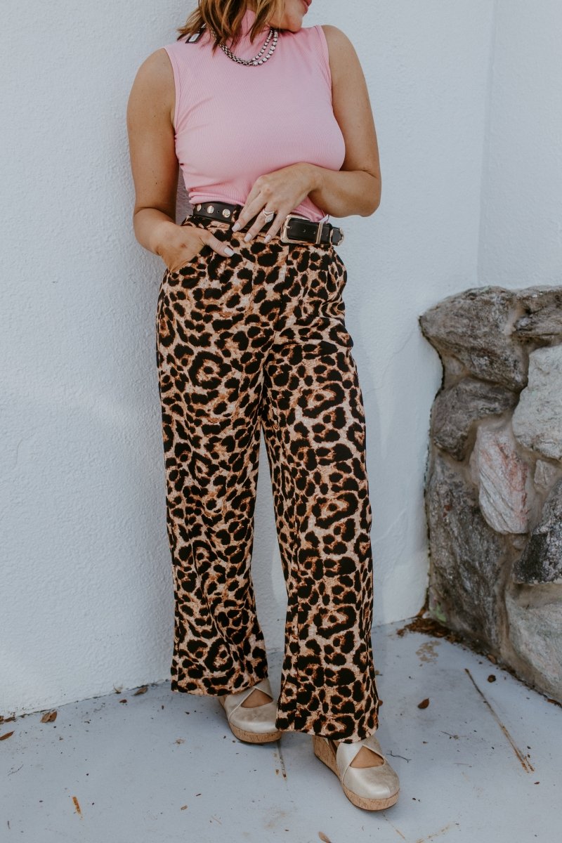 Add To Cart Pants In Leopard - Reg & Curvy