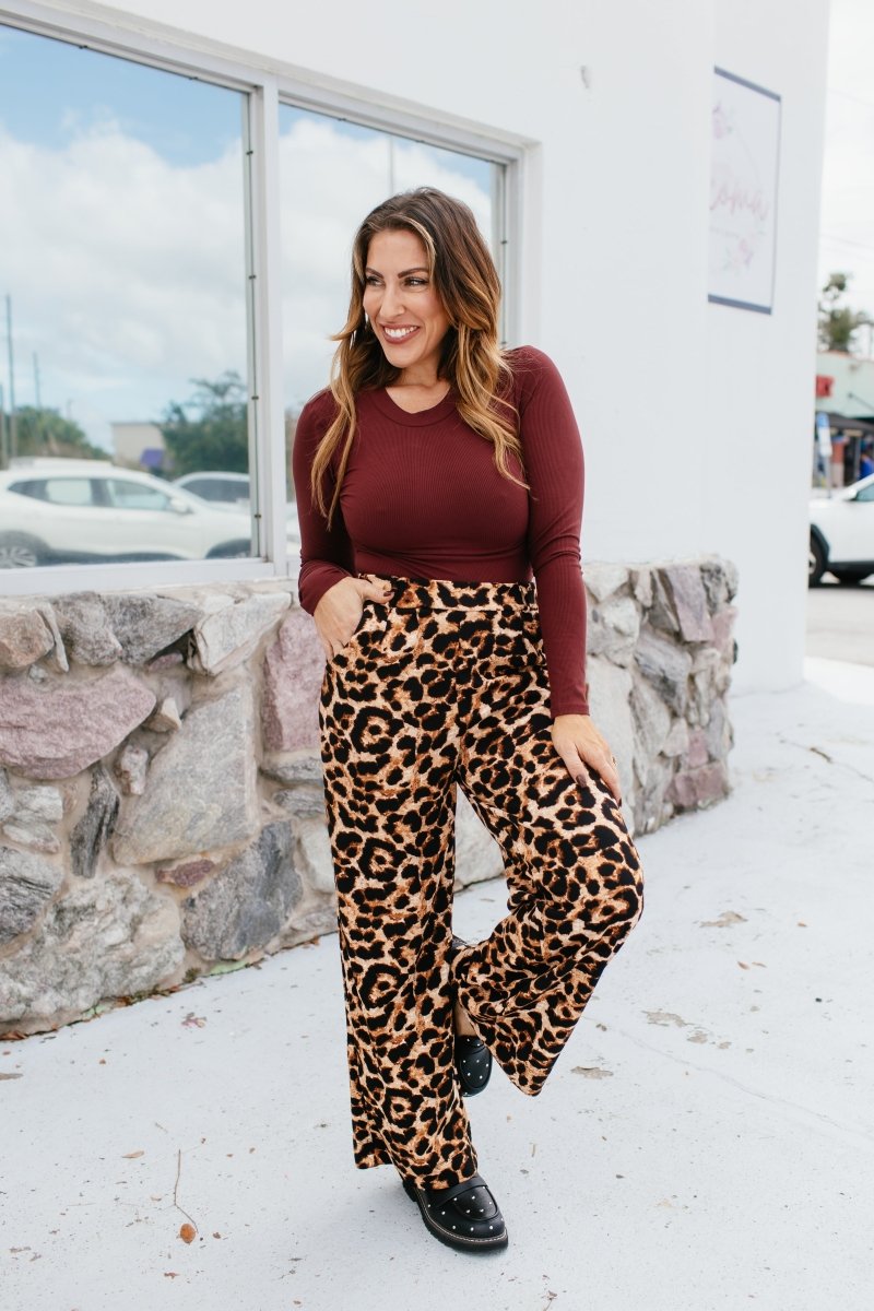 Add To Cart Pants In Leopard - Reg & Curvy - Macoma Boutique210 Other Bottoms
