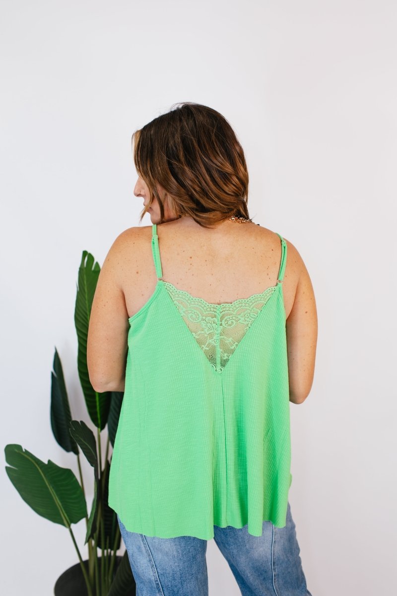 Ain't Worth The Fight Tank Top in Apple Green - FINAL SALE - Macoma Boutique110 Tanks