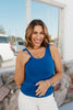 All In One Reversible Tank In Twilight Blue - Reg & Curvy - Macoma Boutique110 Tanks