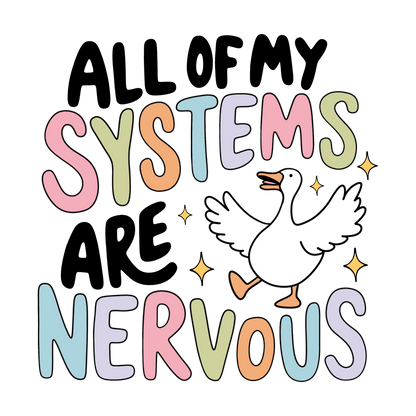 All Of My Systems Are Nervous Graphic Tee - FINAL SALE - Macoma Boutique555 Presales