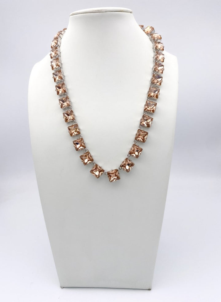 All Squared Away Necklace in Pink - Macoma Boutique315 Jewelry