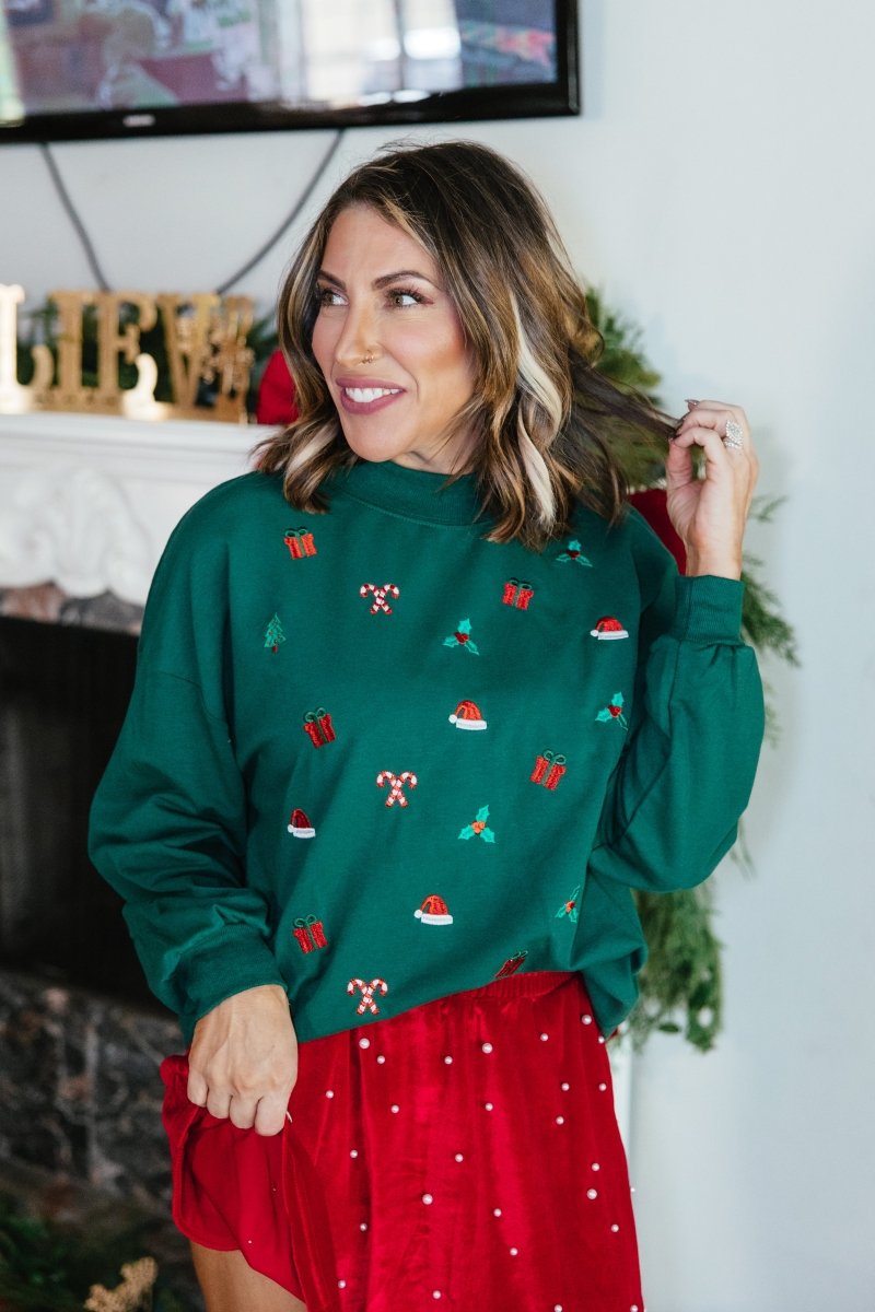 All Things Christmas Pullover - Reg & Curvy - Macoma Boutique120 Long Sleeve