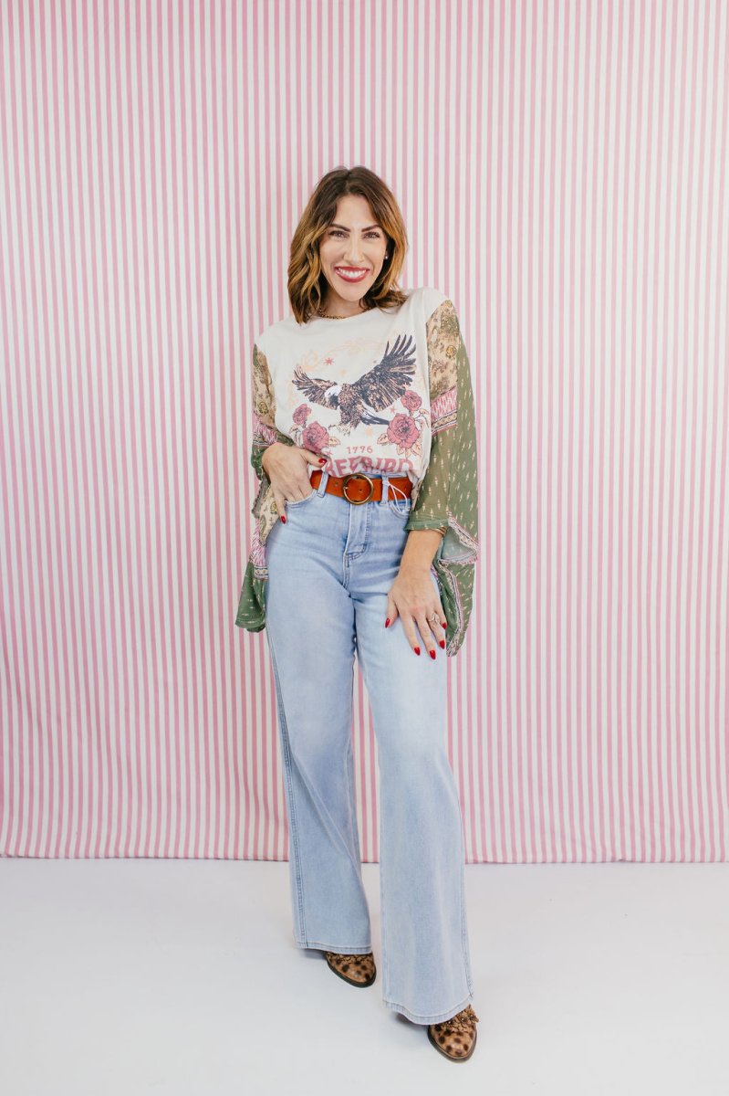 Americana Muse Top - Macoma Boutique100 Short Sleeve