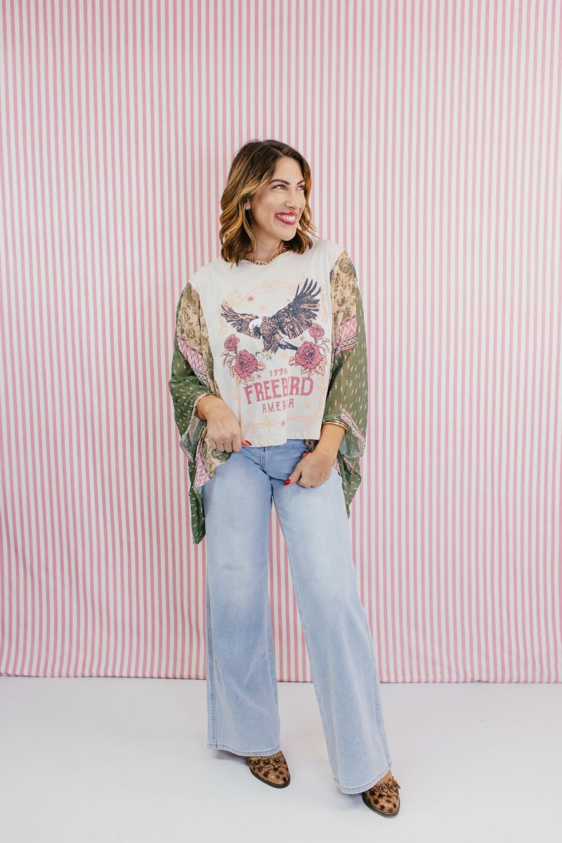 Americana Muse Top - Macoma Boutique100 Short Sleeve