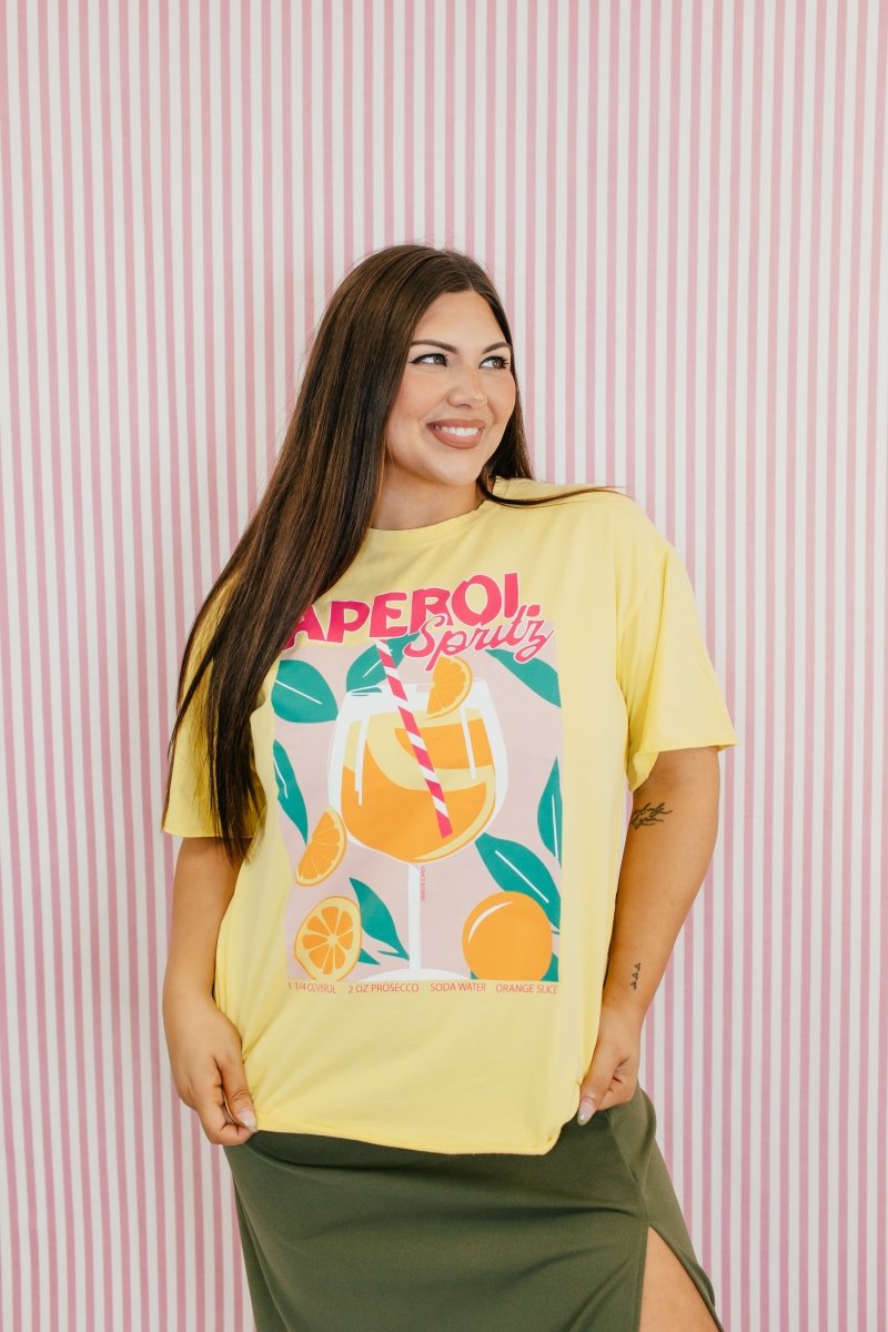 Aperol Spritz, Please Tee - Reg & Curvy - Macoma Boutique140 Graphic Tees