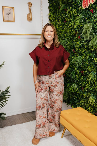 Autumn Bloom Pants - Macoma Boutique210 Other Bottoms