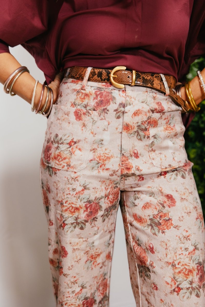 Autumn Bloom Pants - Macoma Boutique210 Other Bottoms