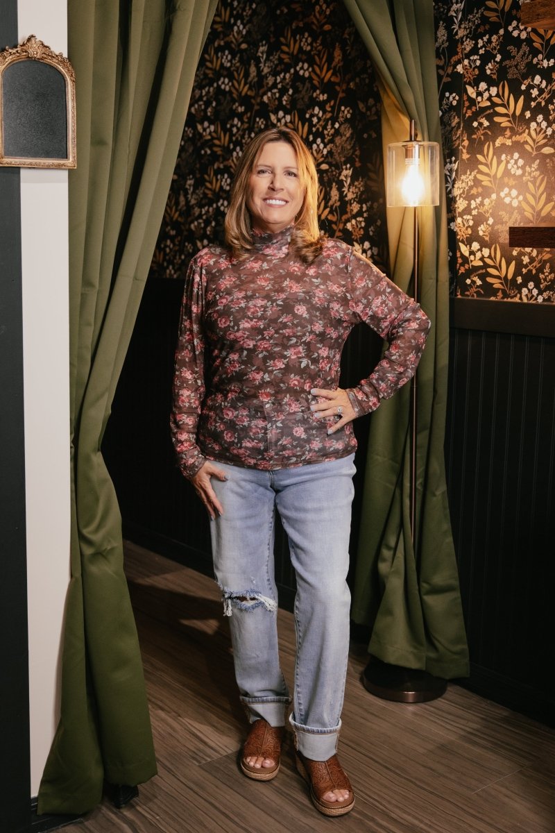 Autumn Rose Top - Reg & Curvy - Macoma Boutique120 Long Sleeve