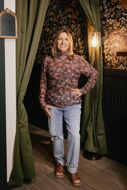 Autumn Rose Top - Reg & Curvy - Macoma Boutique120 Long Sleeve