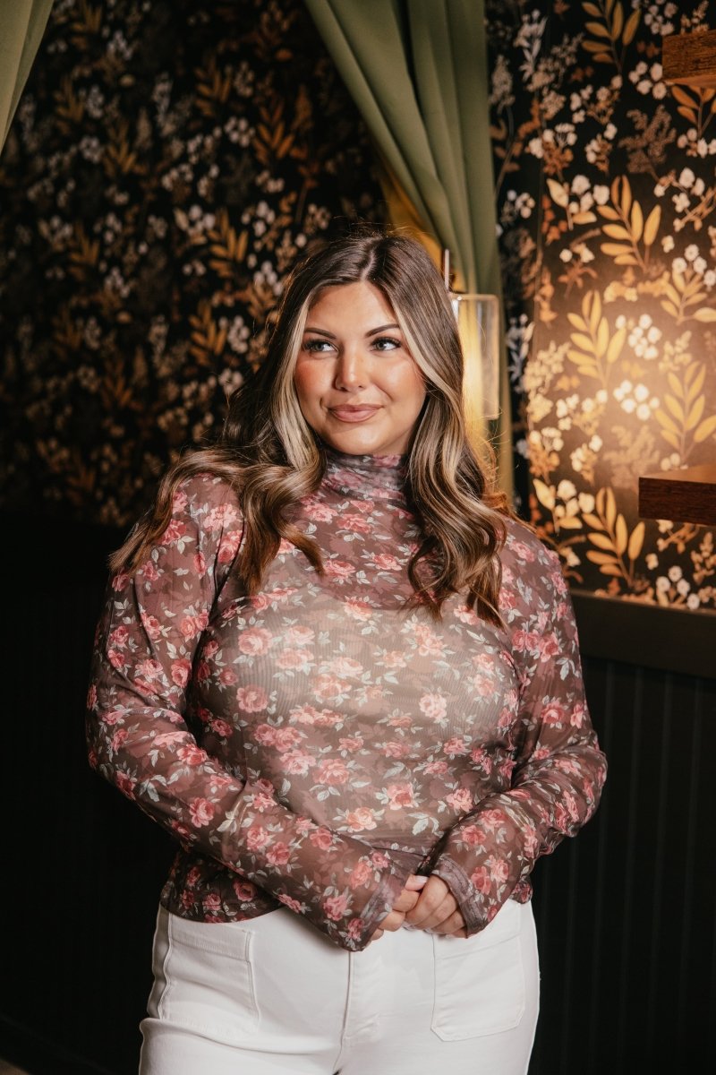 Autumn Rose Top - Reg & Curvy - Macoma Boutique120 Long Sleeve